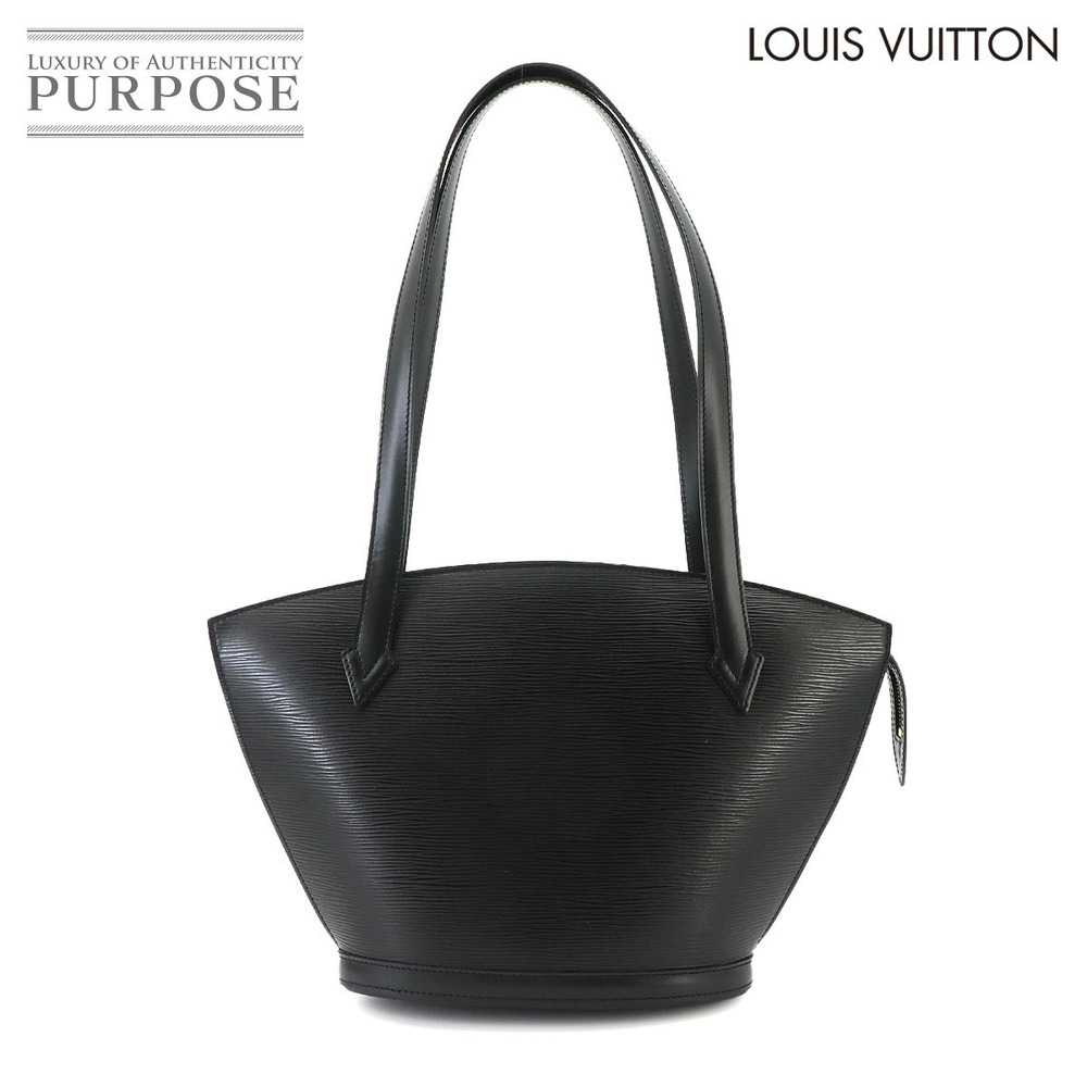 Louis Vuitton Epi Saint Jacques Poignees Long Leather Shoulder Bag Noir Black